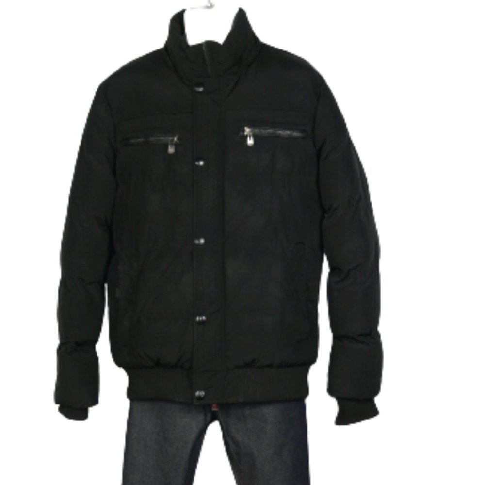 🧥 Justyle Men’s Black Winter Jacket – Size XL – Warm Insulated Coat